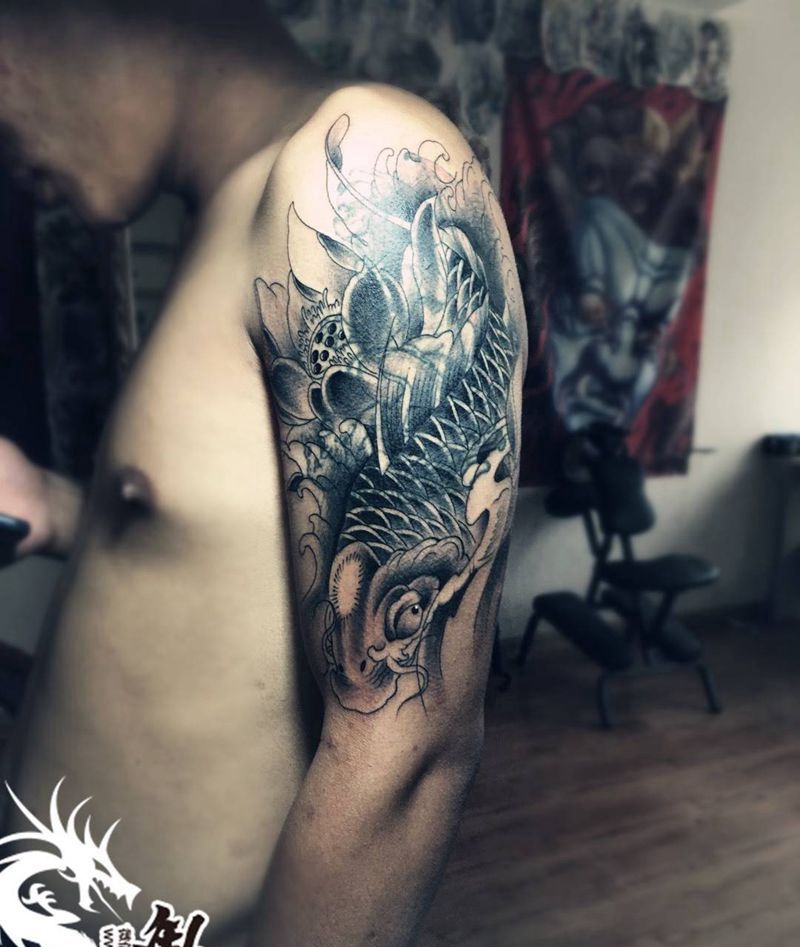 大笔遮盖纹身图片