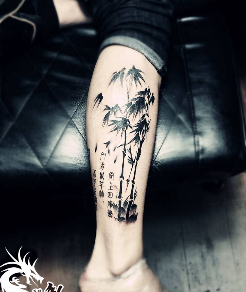 竹子纹身纹身图片
