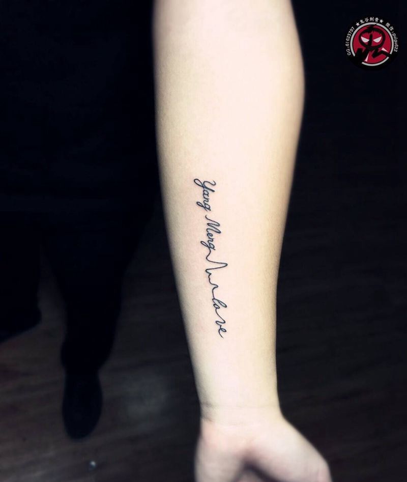 小清新英文名纹身图片_成品手部原创纹身图案