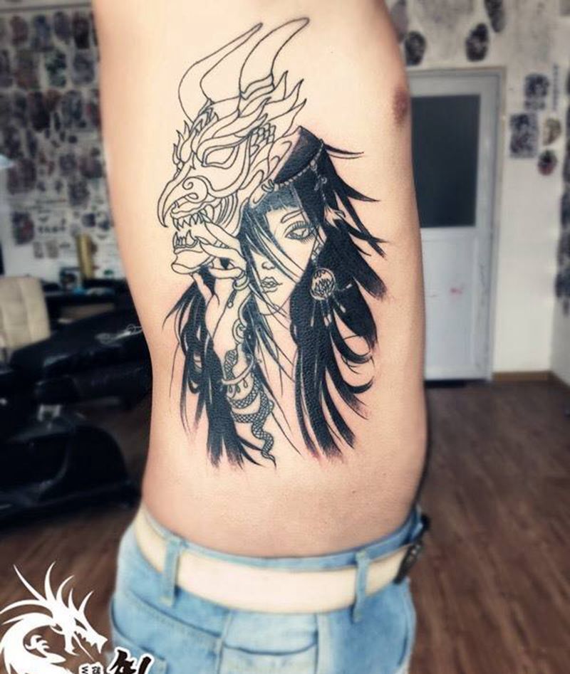 艺妓纹身纹身图片