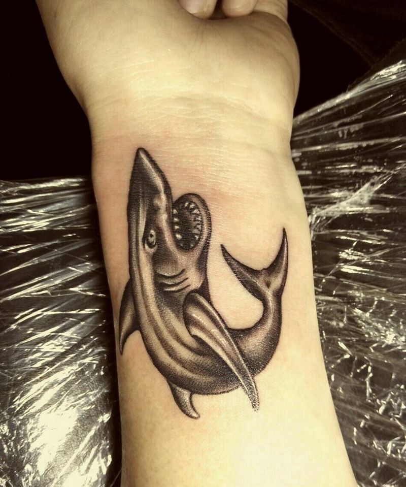 鲨鱼作品纹身图片