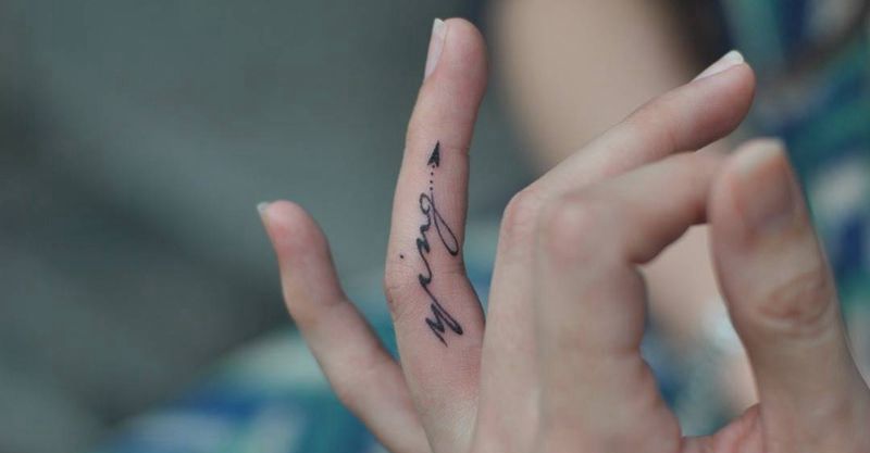 掐指一算纹身图片