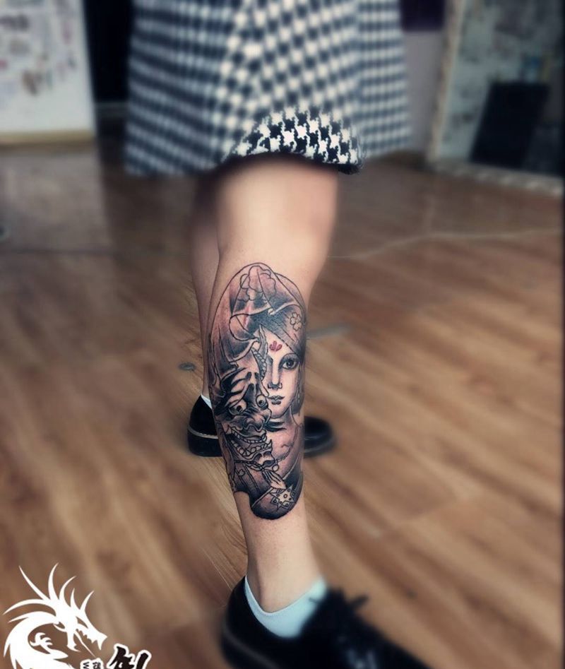 修改加小清新加文字纹身图片