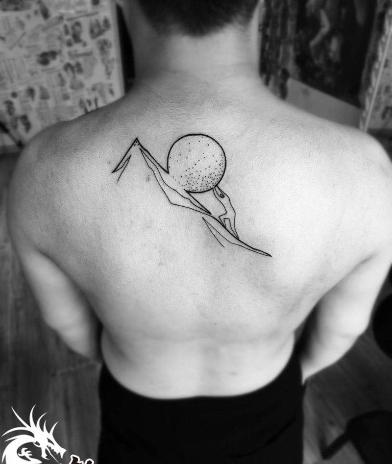 不进则退纹身图片