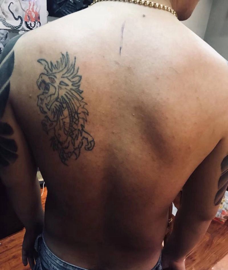 重彩遮盖 未完。纹身图片