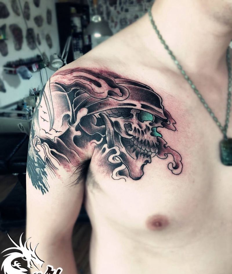 简约半甲,纹身图片