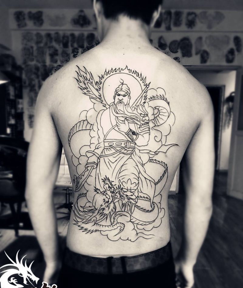 后背纹身图片
