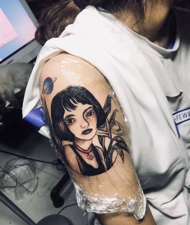 Matilda纹身图片_手臂手部New School纹身图案