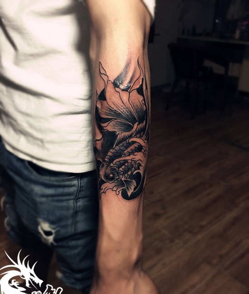 遮盖烫伤纹身图片