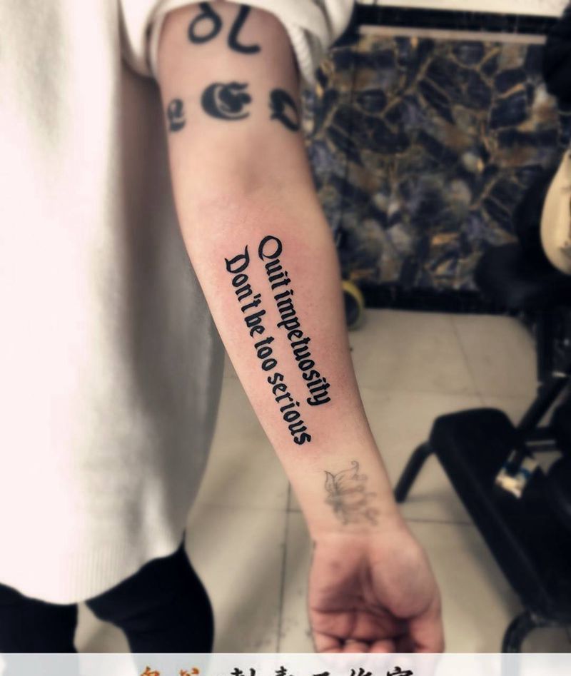 英文文字纹身图片