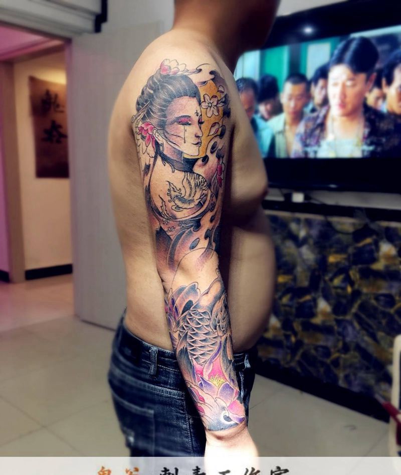 花臂纹身图片