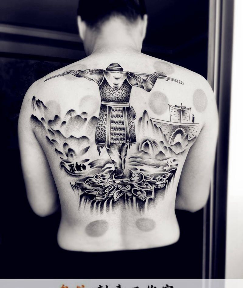 至尊宝纹身图片
