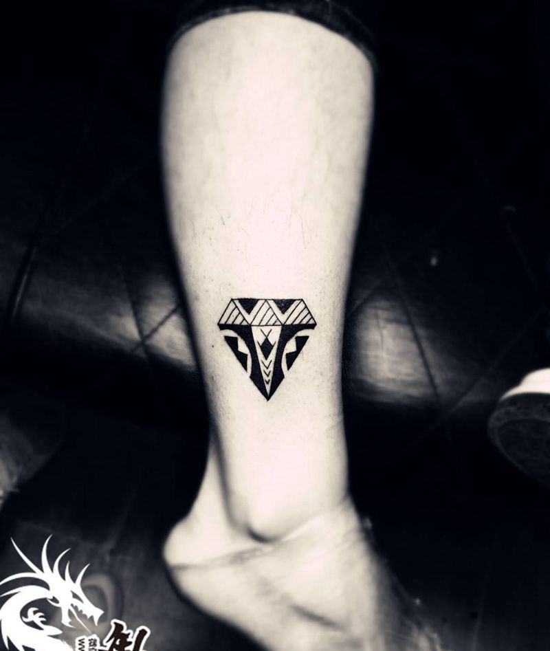 钻石两个纹身图片
