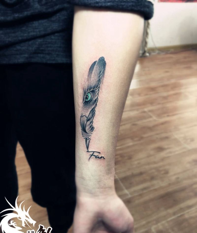 羽毛纹身图片