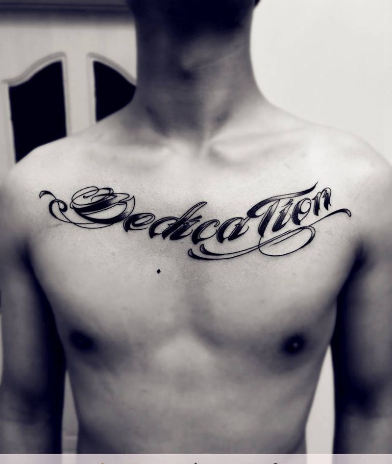 英文花体纹身图片