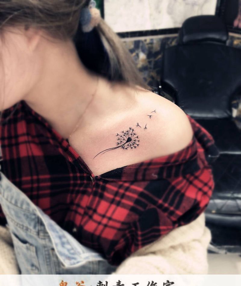 蒲公英纹身图片