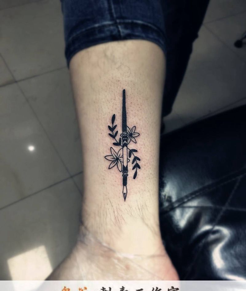 钢笔纹身图片