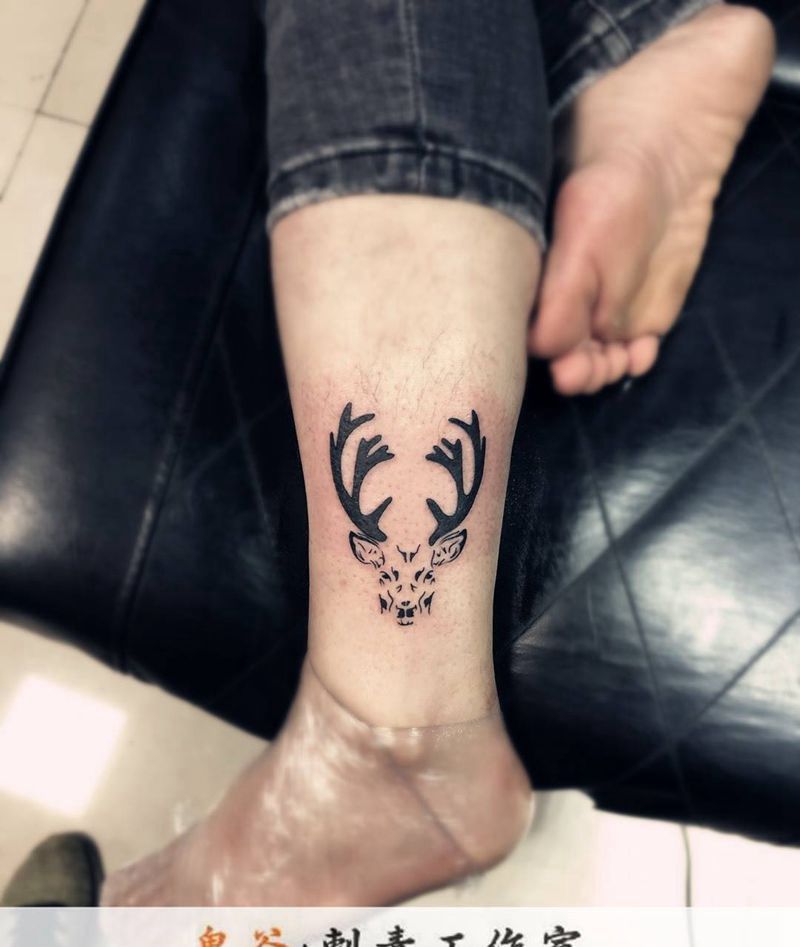 鹿纹身图片