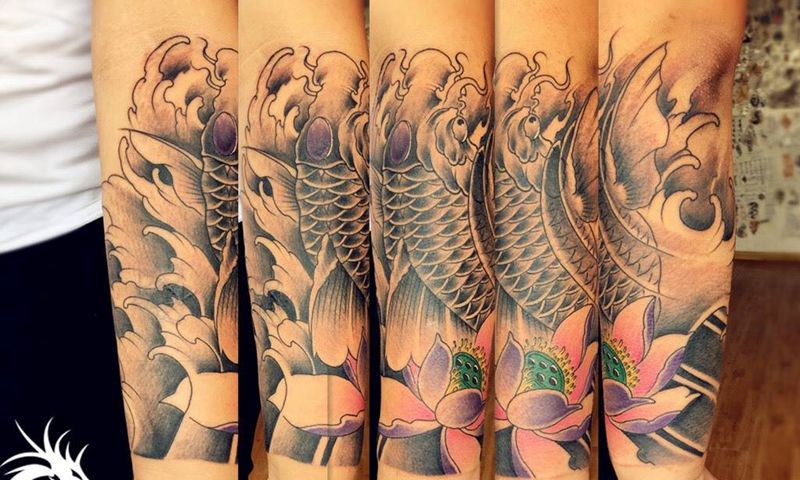 包小臂纹身图片