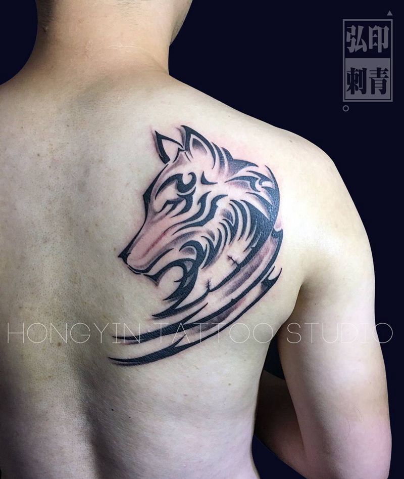 狼图腾纹身图片