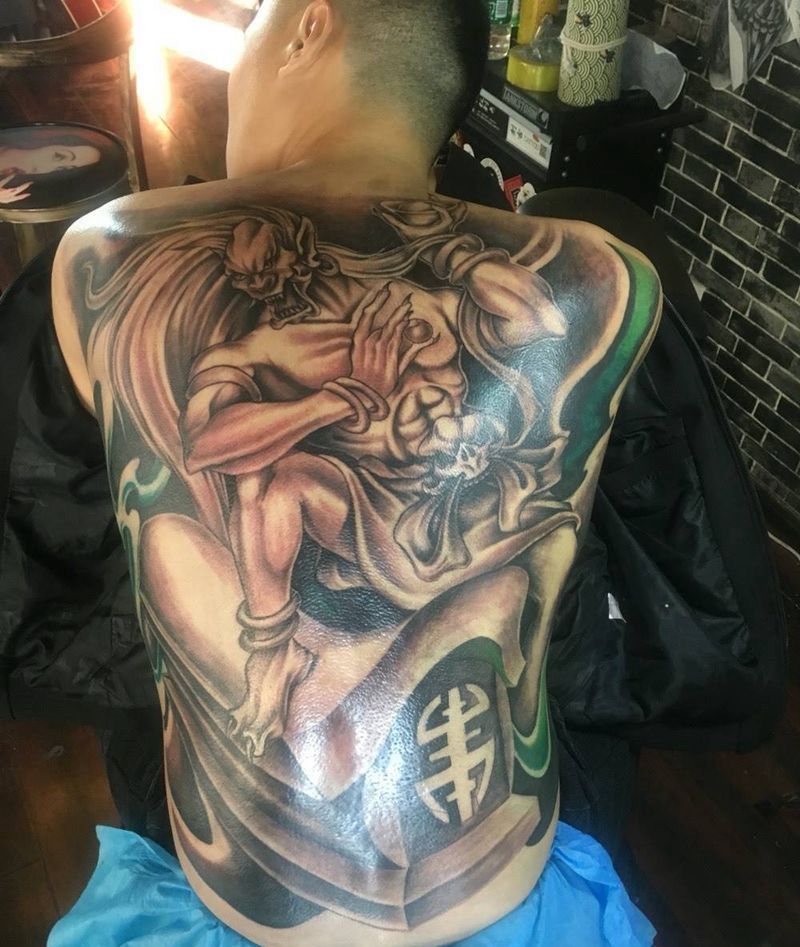 升官发财纹身图片