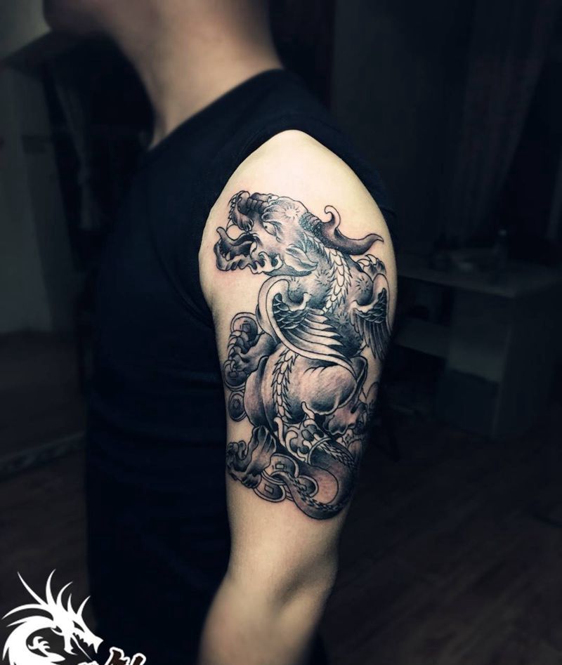 近期中大图纹身图片