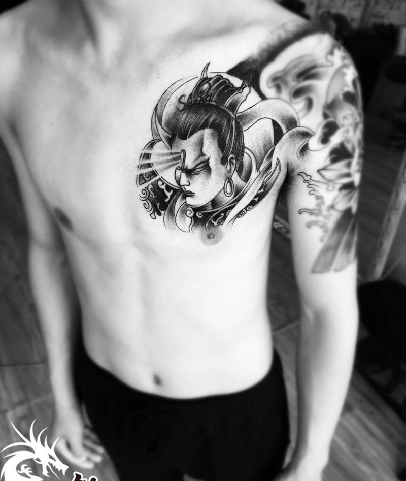 这也是二爷纹身图片