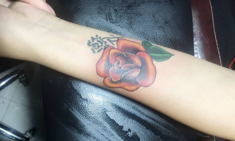 再见往事纹身图片