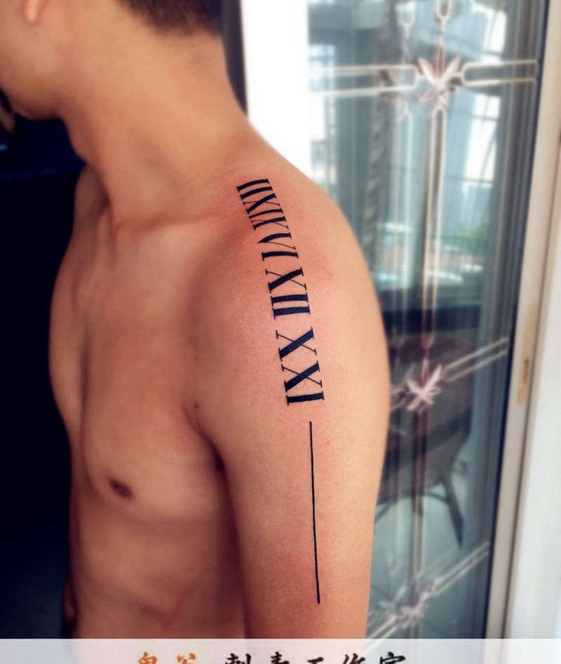 罗马和英文纹身图片