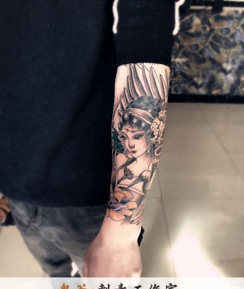 艺妓纹身图片