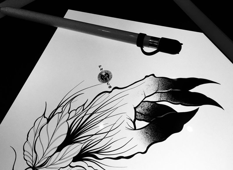 稿纹身图片_手稿欧美原创纹身图案