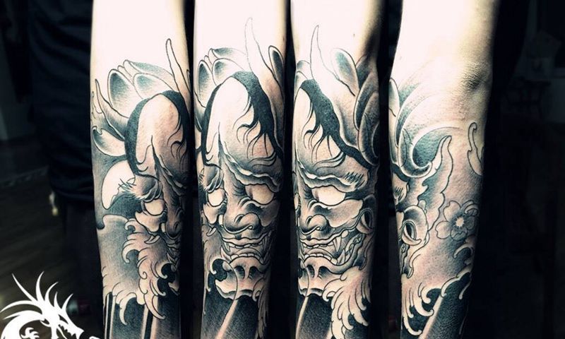 般若包小臂纹身图片