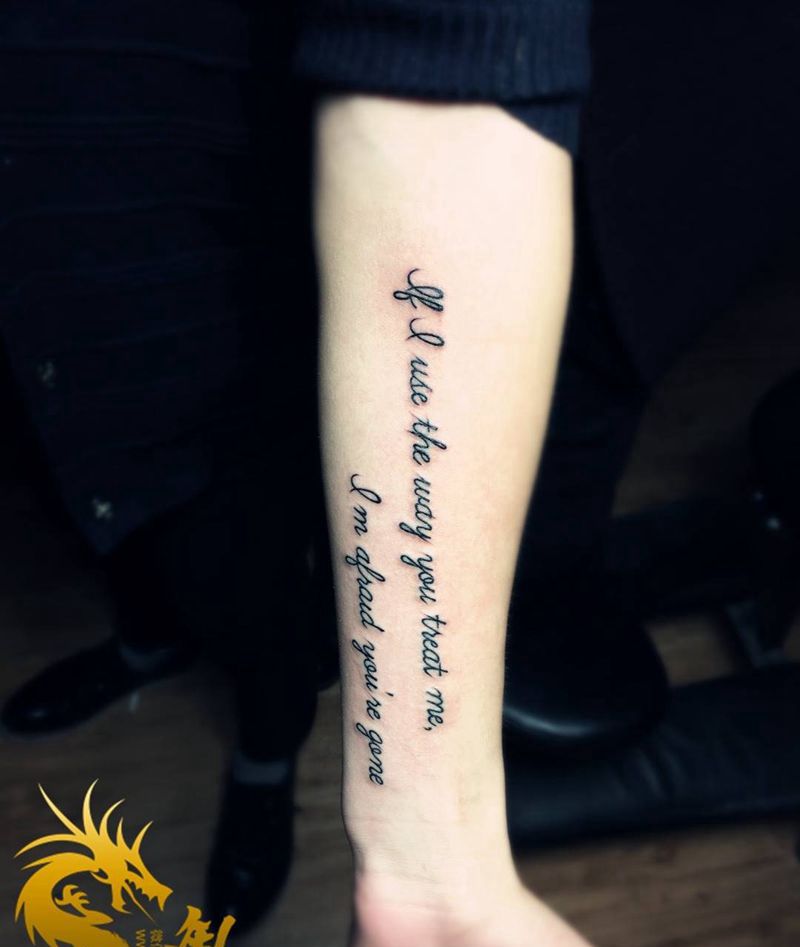 英文小清新纹身图片