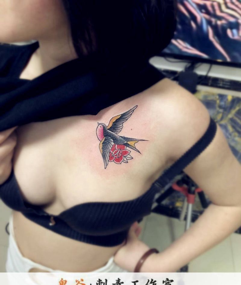 燕子纹身图片