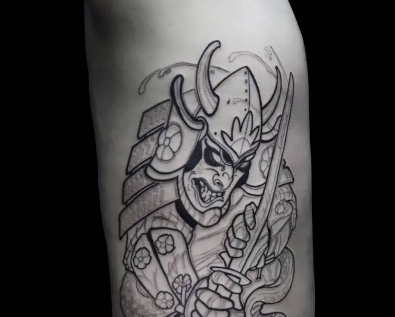 武士 / 未完成纹身图片