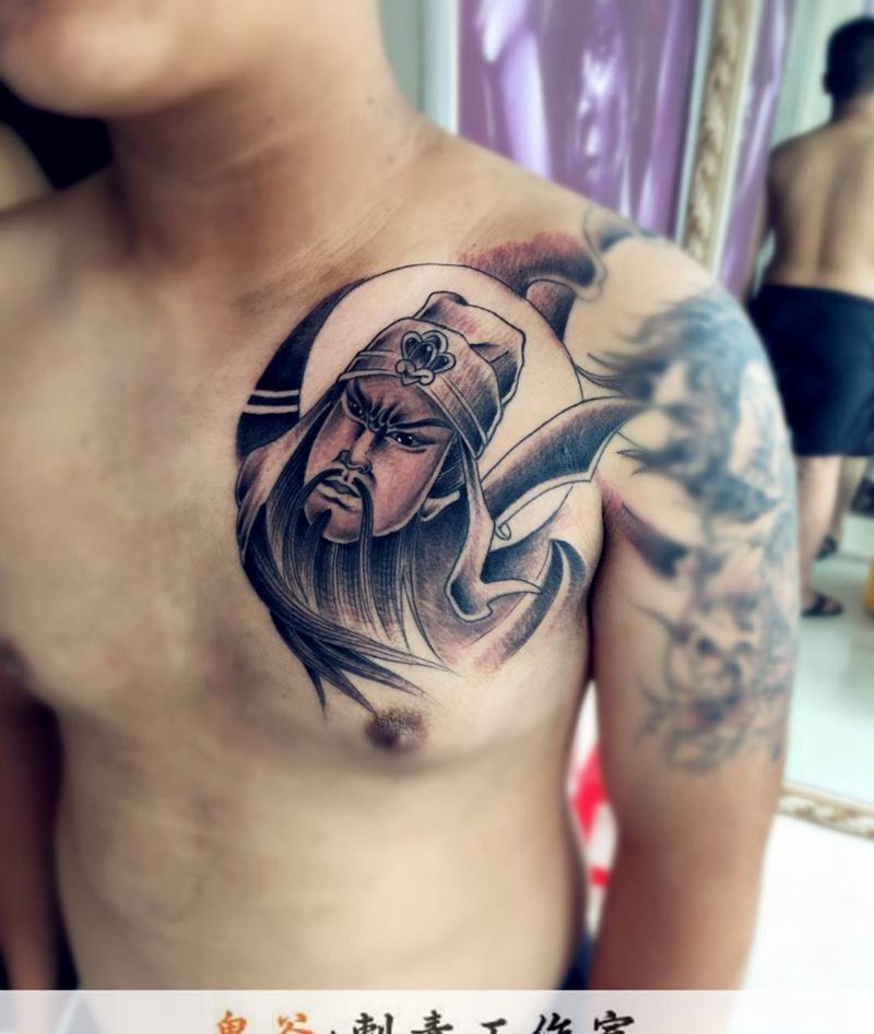 关公纹身图片