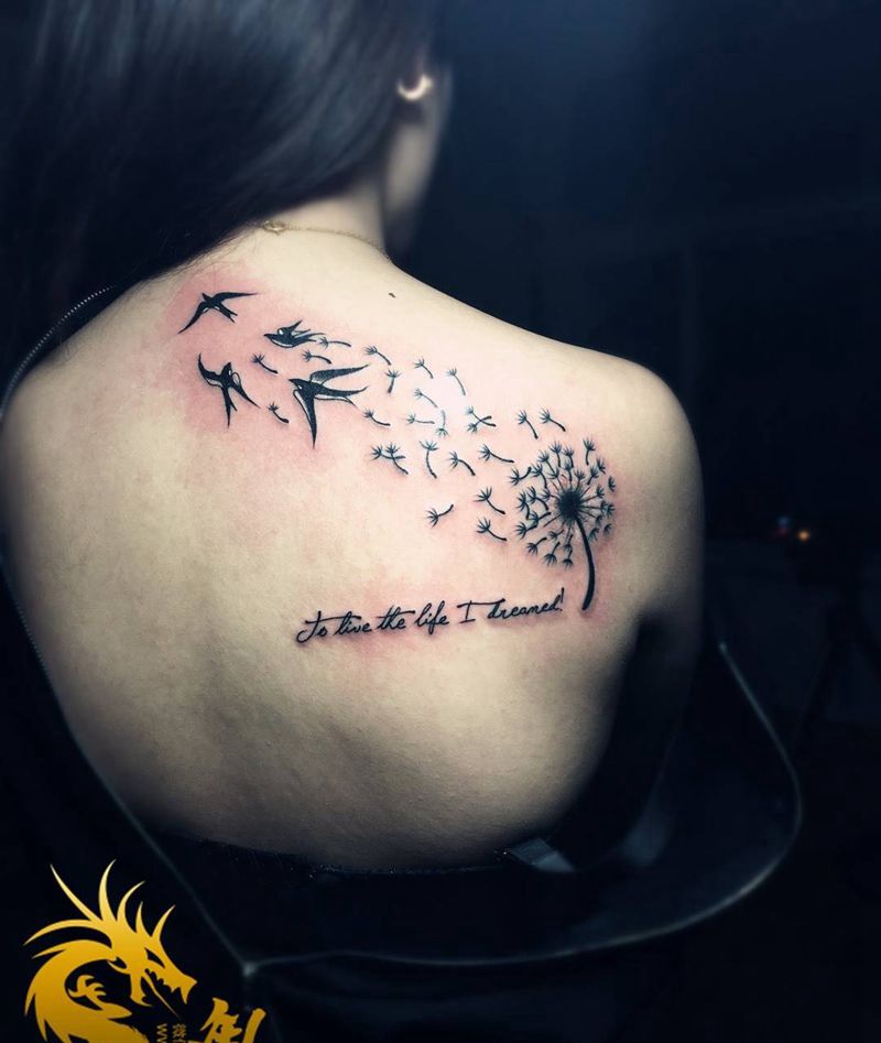 蒲公英纹身纹身图片