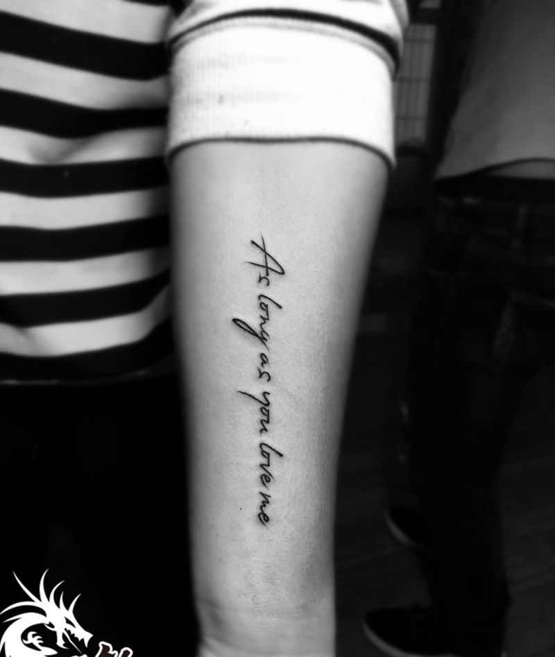 小臂英文纹身图片