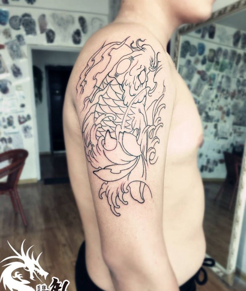 两条鱼纹身图片