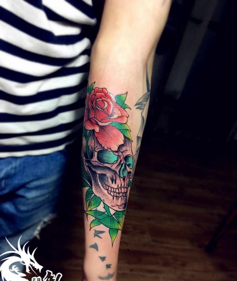 小臂欧美纹身图片