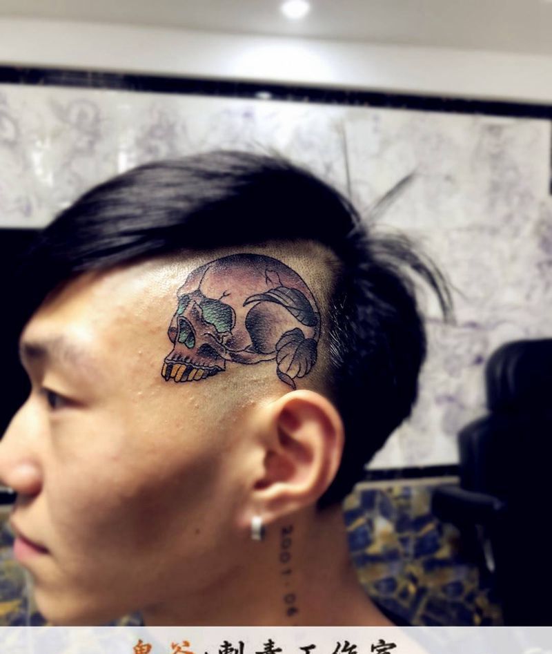 骷髅纹身图片