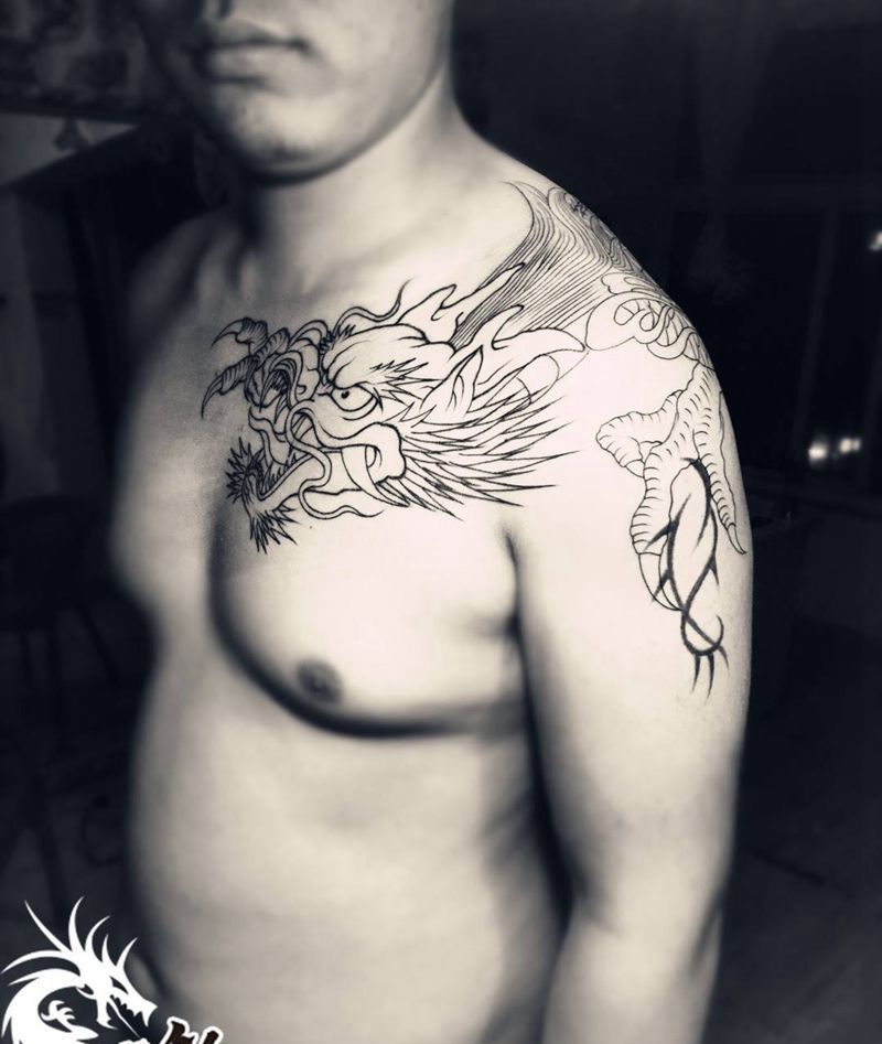 两个过时老图纹身图片