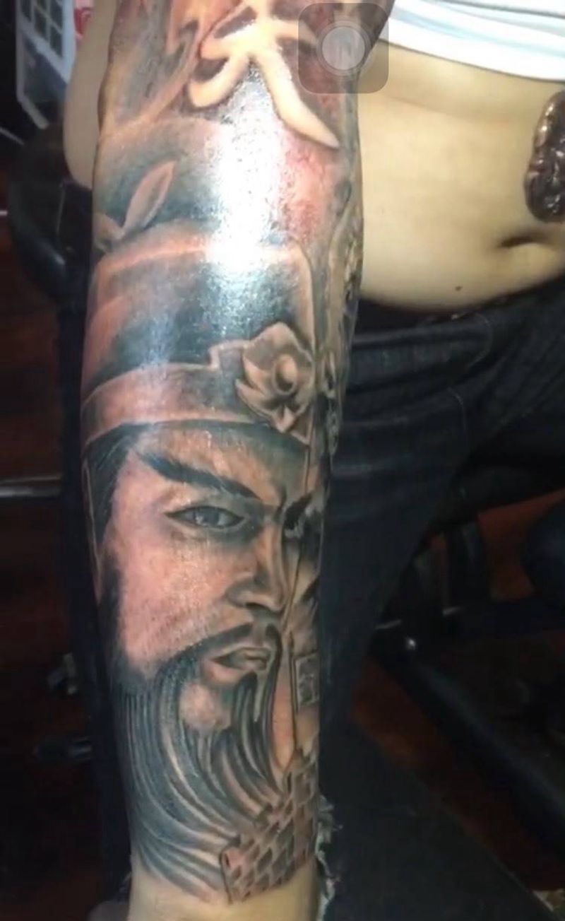 刘备借荆州纹身图片