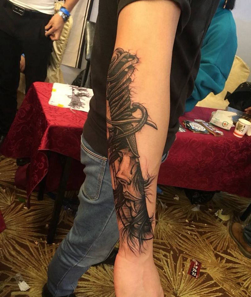 有幸获得现场组第一纹身图片