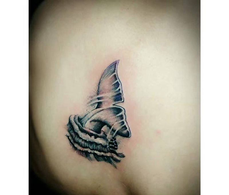 海豚尾巴纹身图片