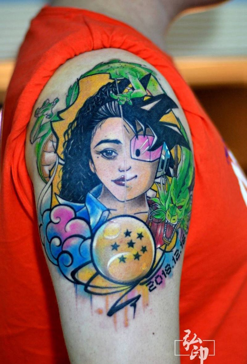 小悟空纹身图片_手臂纹身图案