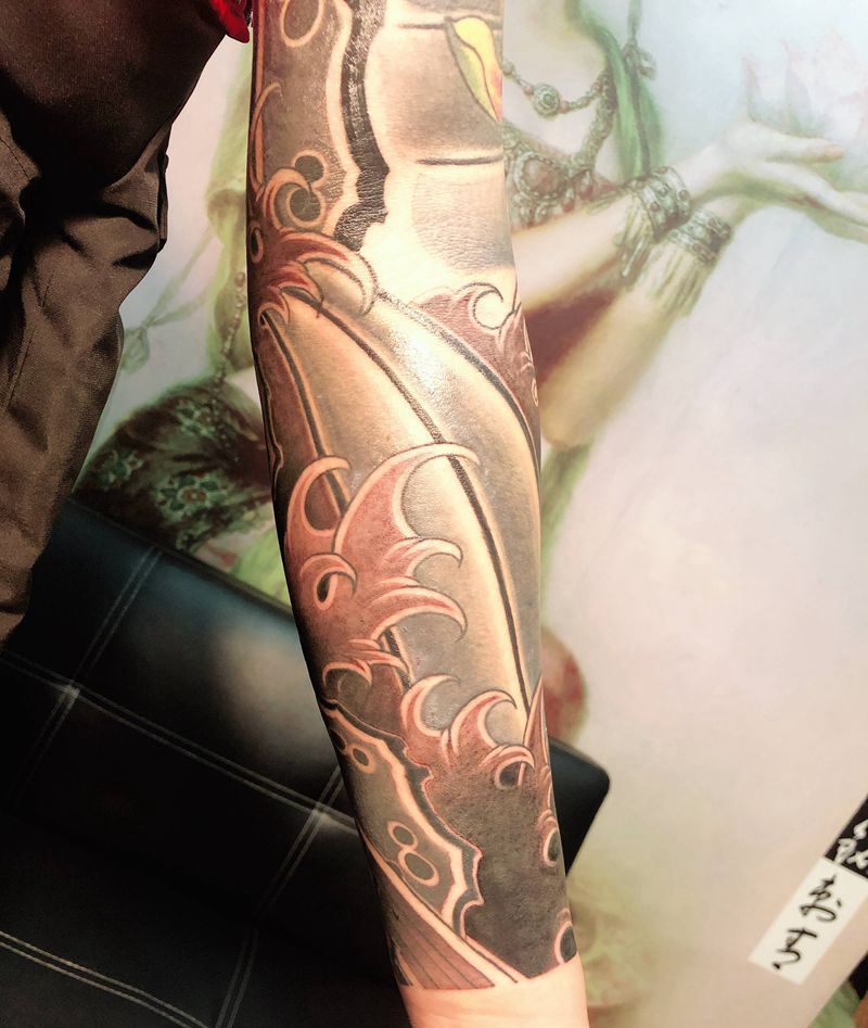 老传统纹身纹身图片_手臂纹身图案