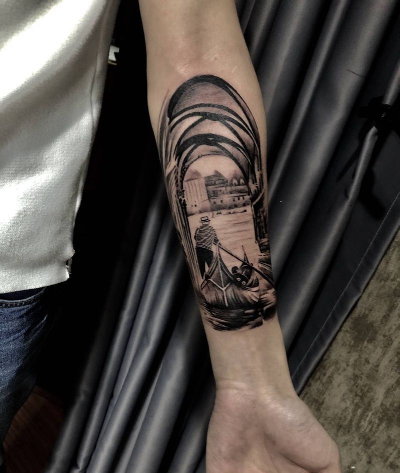 欧美写实作品纹身图片_手臂纹身图案