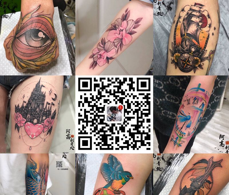 部分作品，合集纹身图片_手部腿部纹身图案