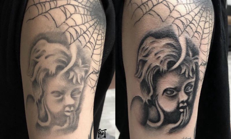 修改纹身图片_手臂欧美写实纹身图案